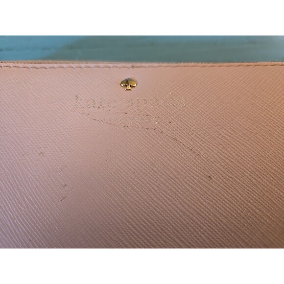 Kate Spade Pink Wallet Zipper, Women Leather Holds Cash Coins Credit Cards 7×3 - Picture 15 of 15
